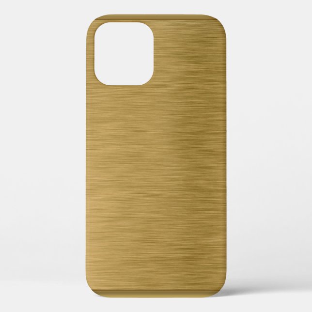 Funda De Case-Mate Para iPhone Superficie de oro de textura metalizado (Reverso )