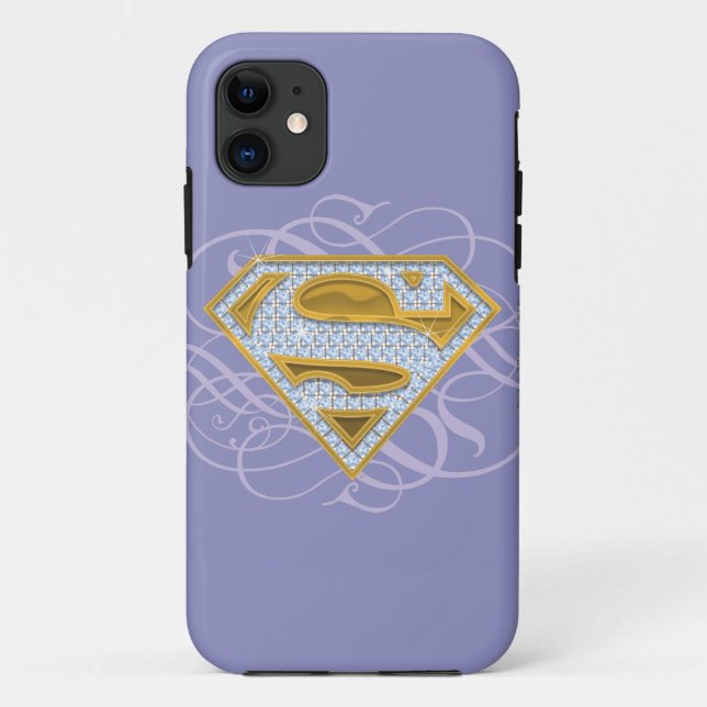 Funda De Case-Mate Para iPhone Supergirl Blue Jewels 2 (Reverso)