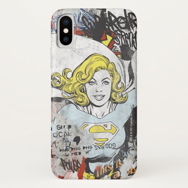Funda De Case-Mate Para iPhone Supergirl Comics 3 (Reverso)