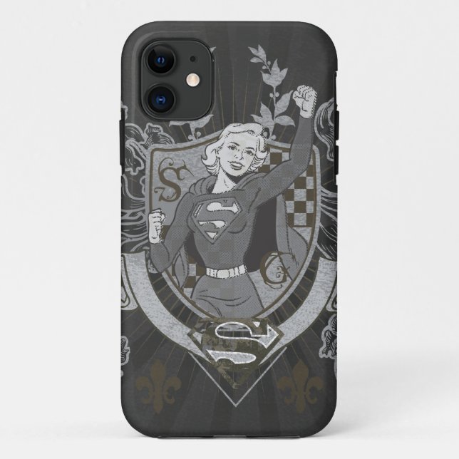 Funda De Case-Mate Para iPhone Supergirl Crest (Reverso)