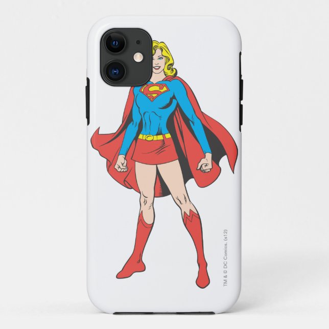 Funda De Case-Mate Para iPhone Supergirl Fight Stands (Reverso)