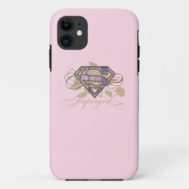 Funda De Case-Mate Para iPhone Supergirl Flowers (Reverso)