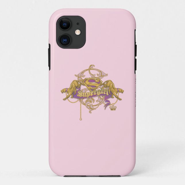 Funda De Case-Mate Para iPhone Supergirl Golden Cat 2 (Reverso)
