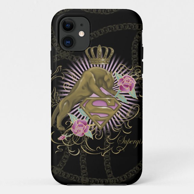 Funda De Case-Mate Para iPhone Supergirl Golden Cat 4 (Reverso)