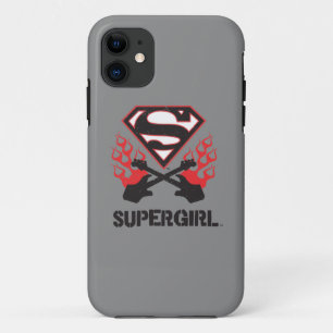 title_seo2 Supergirl Logo Black Flaming Guitars