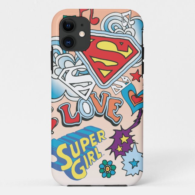 Funda De Case-Mate Para iPhone Supergirl Love (Reverso)