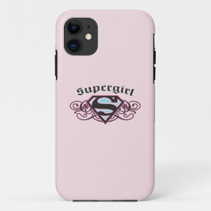 title_seo2 Supergirl Pin Strips Black and Pink