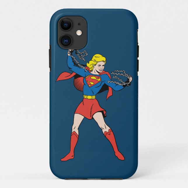 Funda De Case-Mate Para iPhone Supergirl Pose 10 (Reverso)
