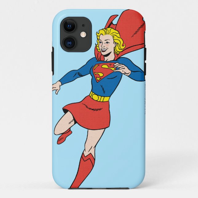 Funda De Case-Mate Para iPhone Supergirl  Pose 8 (Reverso)