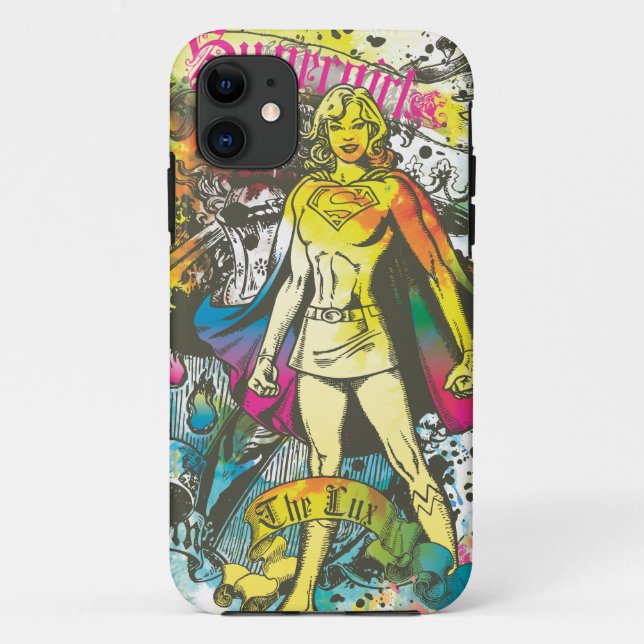 Funda De Case-Mate Para iPhone Supergirl Pose The Lux (Reverso)