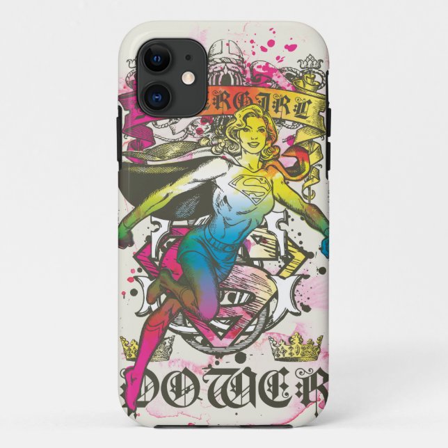 Funda De Case-Mate Para iPhone Supergirl Power (Reverso)