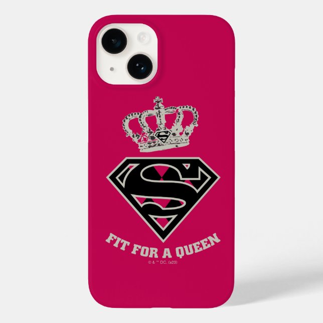 Funda De Case-Mate Para iPhone Supergirl S-Shield "Fit For A Queen" (Reverso )
