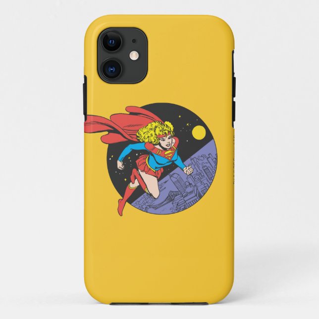 Funda De Case-Mate Para iPhone Supergirl Saltos en el espacio (Reverso)