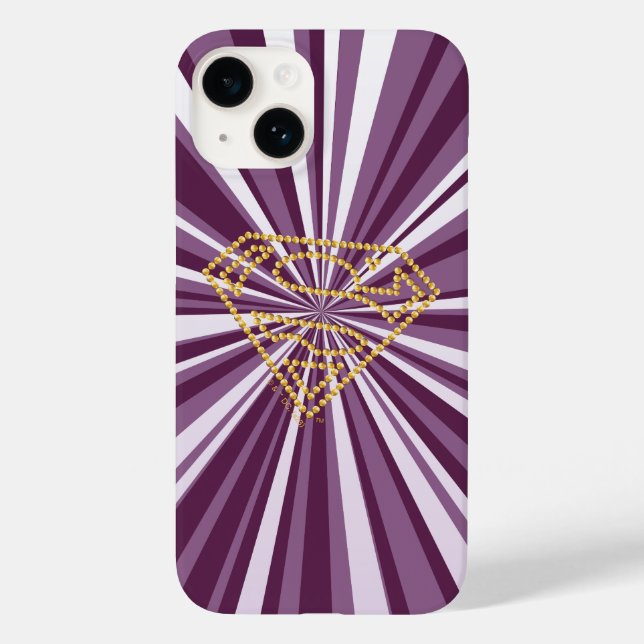 Funda De Case-Mate Para iPhone Supergirl Studded S-Shield (Reverso )