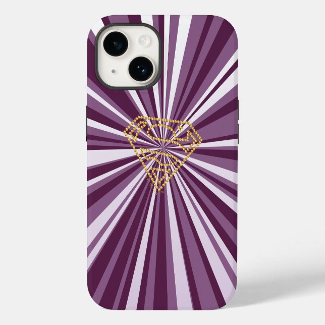 Funda De Case-Mate Para iPhone Supergirl Studded S-Shield (Reverso )