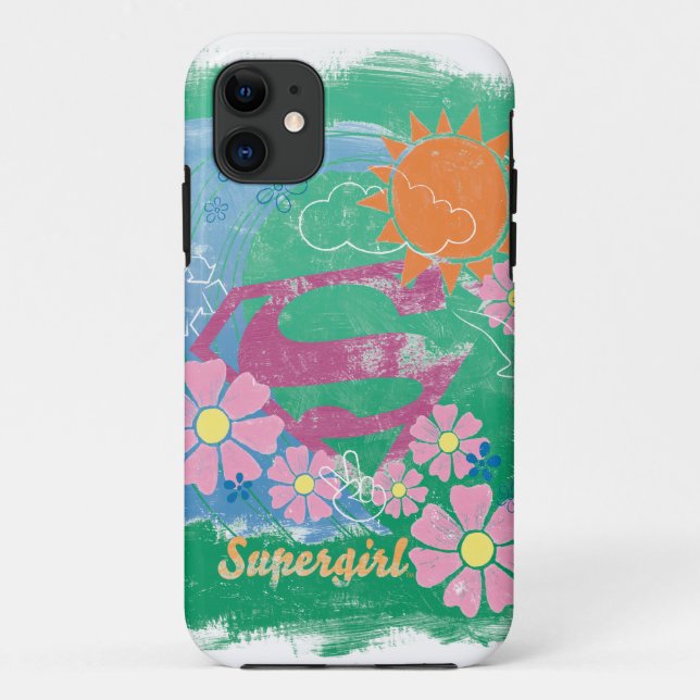 Funda De Case-Mate Para iPhone Supergirl Sun y Love (Reverso)