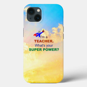 Funda Para iPhone 13 Superhéroe docente, diseño popular,
