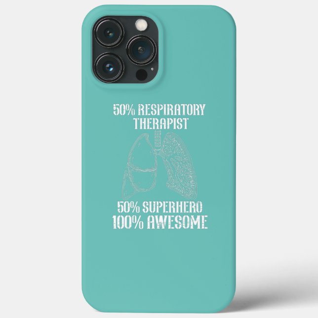 Funda De Case-Mate Para iPhone Superhéroe respiratorio Terapia de pulmones RT (Reverso )