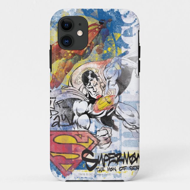 Funda De Case-Mate Para iPhone Superman Man of Steel (Reverso)