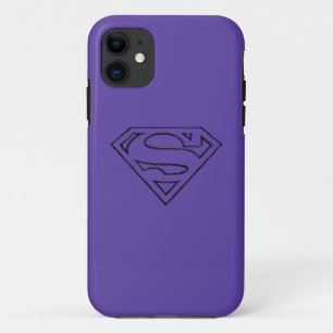 Funda Para iPhone 11 Superman S-Shield   Logotipo de esquema negro simp