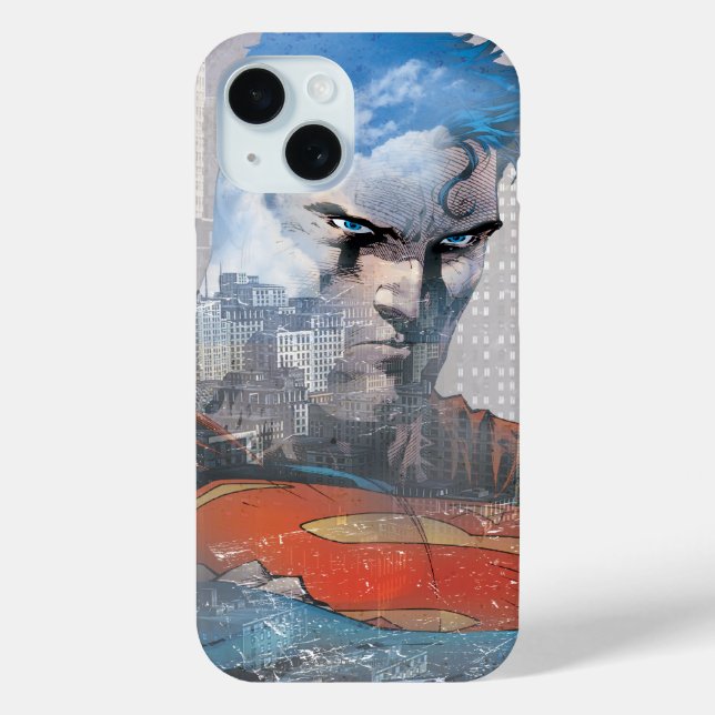 Funda De Case-Mate Para iPhone Superman Stare (Reverso )