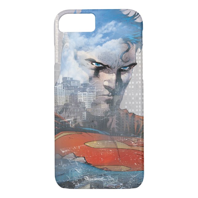 Funda De Case-Mate Para iPhone Superman Stare (Reverso)
