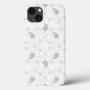 Funda Para iPhone 13 Superposición de cuadrícula transparente – Textura