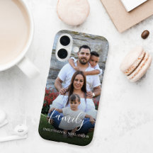 Superposición de foto con letra de familia