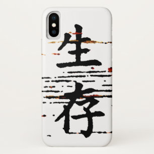 Funda Para iPhone X "Supervivencia" en idioma asiático
