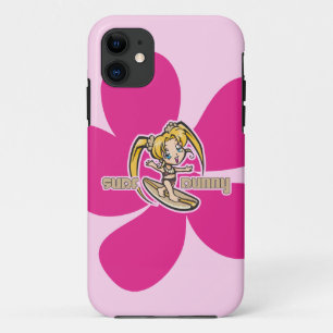 Funda Para iPhone 11 Surf Bunny Surfer Chica Personalizado