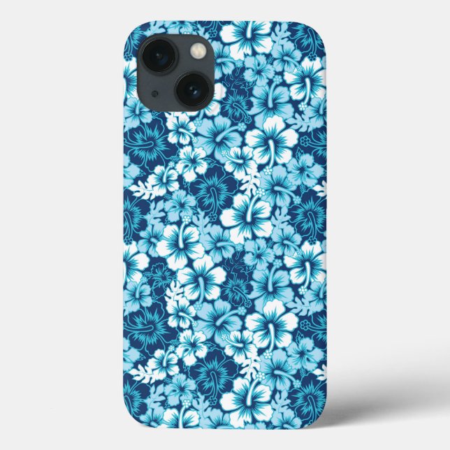 Funda De Case-Mate Para iPhone Surf Floral Hibiscus Pattern (Reverso)