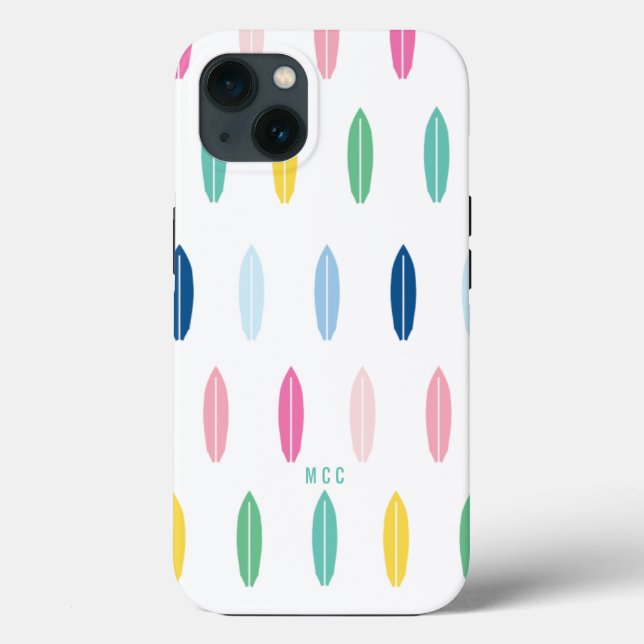 Funda De Case-Mate Para iPhone Surfboard Rainbow Personalizado (Reverso )