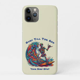 Funda Para iPhone 11 Pro Surfista del Skeleton colorido