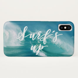 Funda Para iPhone X Surf's Up | Tipografía divertida y cotización