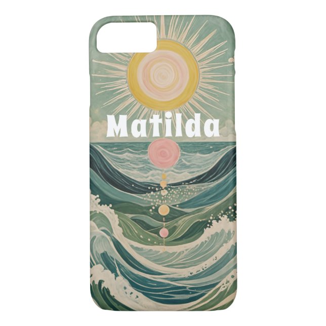 Funda De Case-Mate Para iPhone Surge solar personalizado (Reverso)