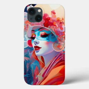 Funda Para iPhone 13 Surreal Lady Fantasy Art