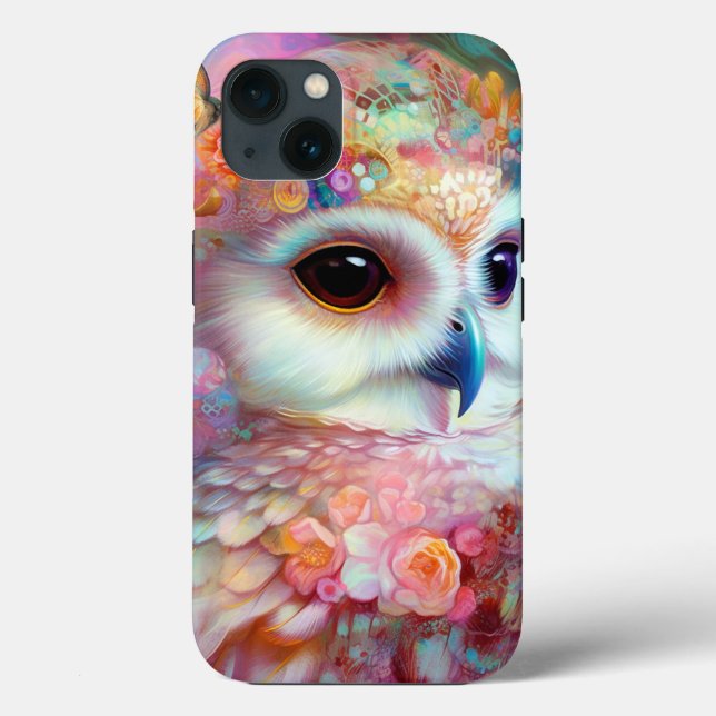 Funda De Case-Mate Para iPhone Surreal Owl Fantasy Art (Reverso )