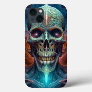 Funda Para iPhone 13 Surreal Skull Arte de horror gótico