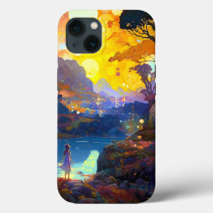Funda Para iPhone 13 Surrealista Fantasía Paisaje