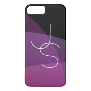 Funda Para iPhone 8 Plus/7 Plus Sus inicios superpuestos   Morado moderno y rosa