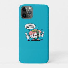 Funda Para iPhone 11 Pro Sushi kawaii con bolas