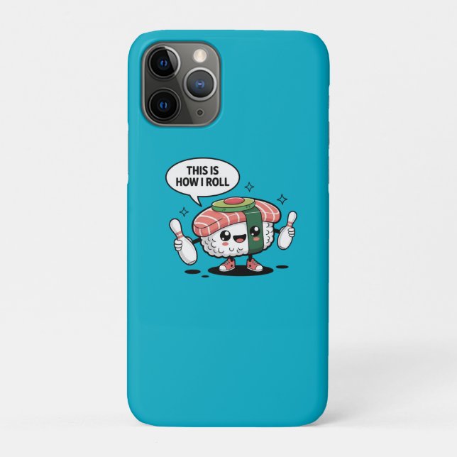 Funda De Case-Mate Para iPhone Sushi kawaii con bolas (Reverso)