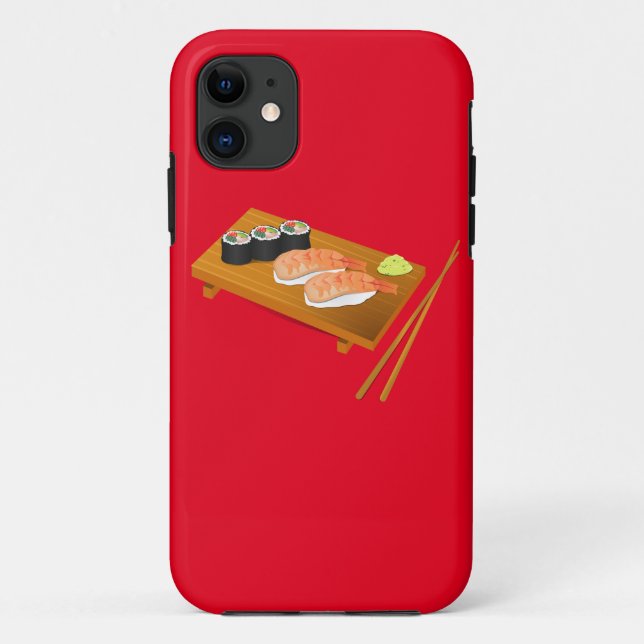 Funda De Case-Mate Para iPhone Sushi linda comida japonesa (Reverso)