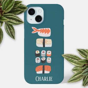 Funda Para iPhone 15 Sushi personalizado