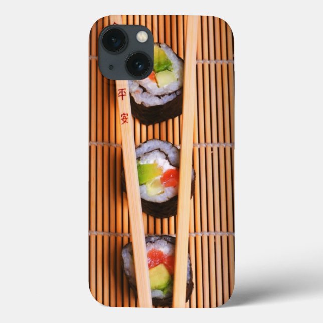 Funda De Case-Mate Para iPhone Sushi y palillos de madera (Reverso)
