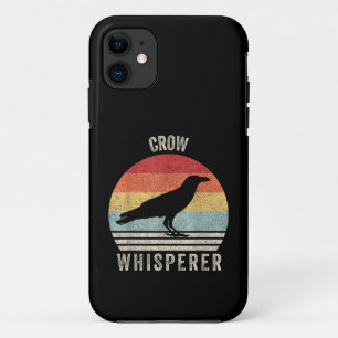 Funda Para iPhone 11 Susurrador de Cuervos Retro Amante de las Aves Div