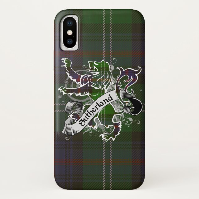 Funda De Case-Mate Para iPhone Sutherland Tartan Lion (Reverso)