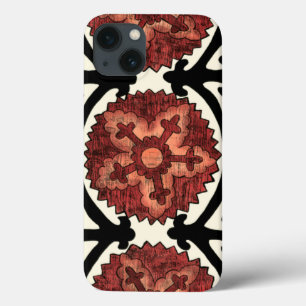 Funda Para iPhone 13 Suzani Style Decorative Floral Pattern