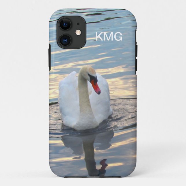 Funda De Case-Mate Para iPhone Swan con reflexión (Reverso)