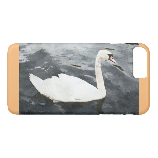 Funda De Case-Mate Para iPhone Swan impresionista (Reverso (horizontal))